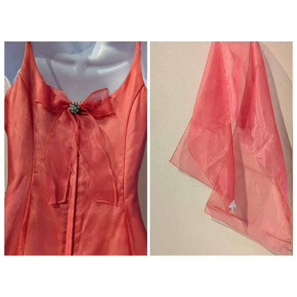 NWT Jessica McClintock Girls formal dress with sheer shawl. Sz 14 - Picture 15 of 16